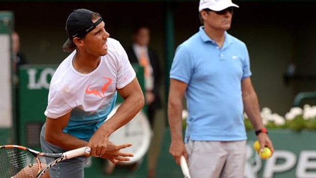 Toni Nadal and Rafael Nadal