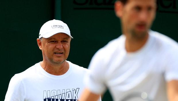 Marian Vajda and Novak Djokovic